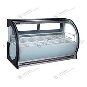 50” Countertop Ice Cream Dipping Cabinet Gelato Display Case